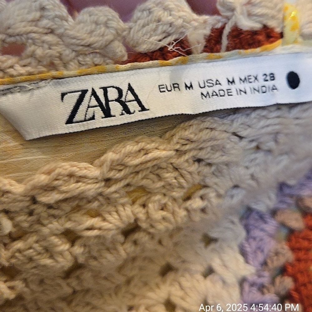 Zara Multicolor Knit Sweater